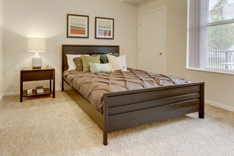 Bedroom at The Legends at Silver Lake Village 55+ Apartments, St. Anthony, MN